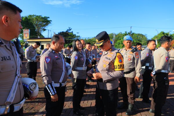 Polres Tomohon Gelar Gaktibplin Jelang Kunjungan Presiden RI di Minahasa