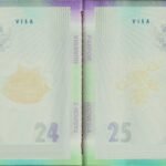 Halaman visa paspor Republik Indonesia