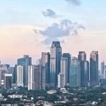 Kawasan pusat bisnis Jakarta, ilustrasi berita IHSG anjlok