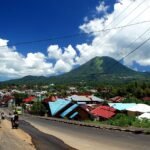Pemandangan Kota Tomohon, Sulawesi Utara