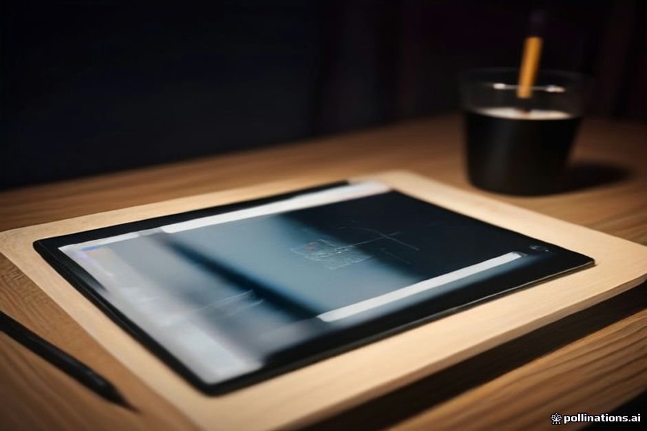 Foto ilustrasi: Pembuatan materi promosi grafis digital menggunakan tablet kreatif. (Foto: Ilustrasi Redaksi AI / Dok. LENSA-INDO.COM)
